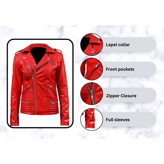 Cheryl red outlet jacket